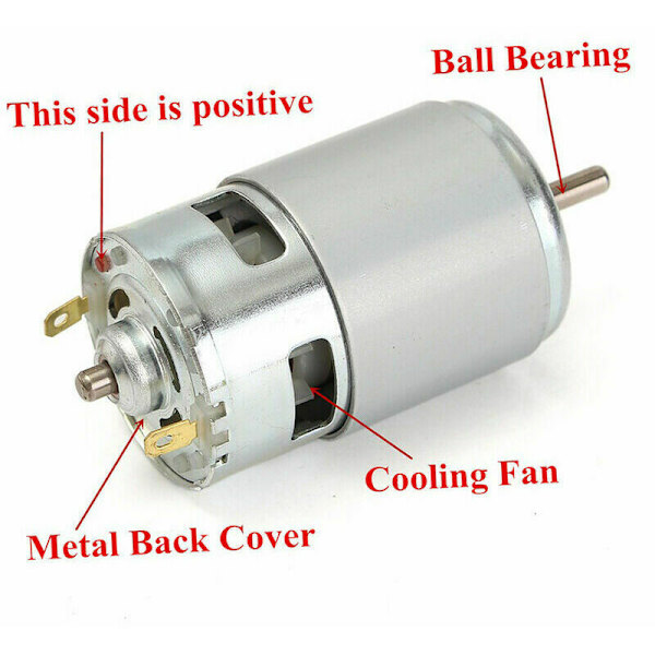 Hög effekt och hög hastighet rund axelmotor (12V 12000 rpm)