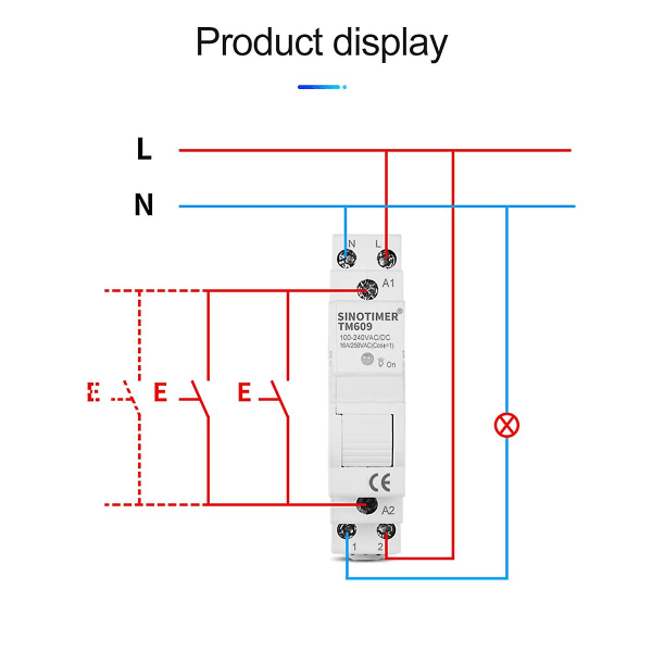 SINOTIMER TM609 WiFi Smart Timer Switch Tuya APP Fjernkontroll Trådløs Nedtellingstid Bryter Hjem Trapp Lys 220V 110V