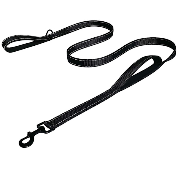 Extra stark hundkoppel - 2 handtag med vadderat trafikhandtag för