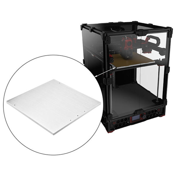 250x250mm Varm säng Z-axel stöd Aluminiumplatta Byggplatta för Voron för Trident 3D-skrivardelar
