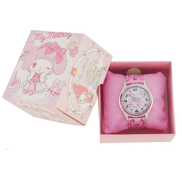Barnklocka My Melody Anime Cartoon Armbandsur Födelsedagspresent till Pojkar och Flickor Melody