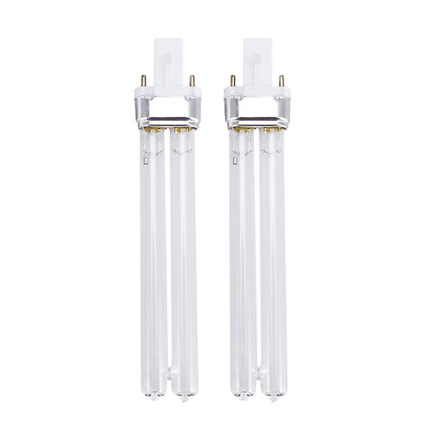2 stk. 11w Ultraviolet UV Desinfektionslys Lamper Uv Sterilisationslamper til Sterilisator Akvarium (g23 Lamp Base)