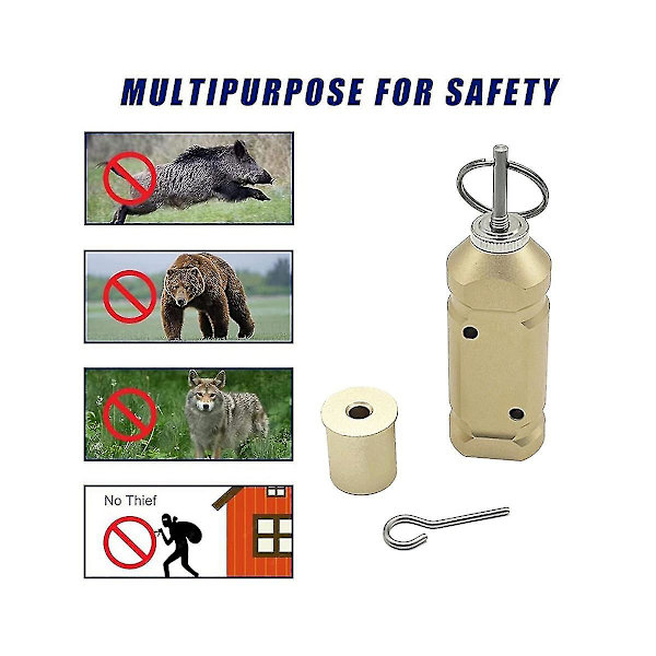 Perimeter Trip Alarm 360 Täckning Högt Ljud Tidig Varning Säkerhetssystem Kompatibel Camping och Säkerhet Egendomssäkerhet(d)-dt