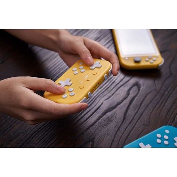 Lite Bluetooth Spillkontroll for Switch Lite, Switch & Windows (Gul Utgave) yellow