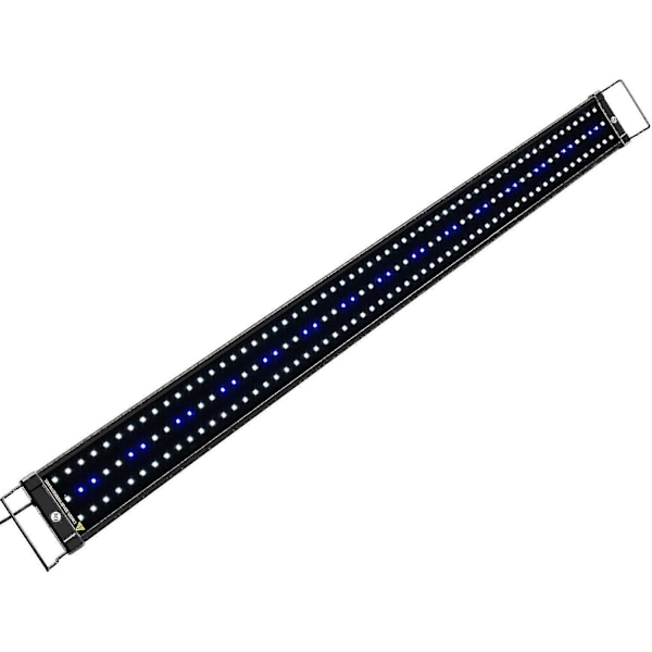 Akvariebelysning, LED-spotbelysning til ferskvandsakvarium, akvarieplantelys, 2 tilstande LED-akvariebelysning, 120-150 cm, 32 W, 7000 K