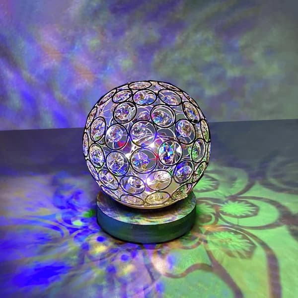 Crystal Light - LED Dekorativ Ball - Julepynt - Borddekorasjon - Vindusdekorasjon
