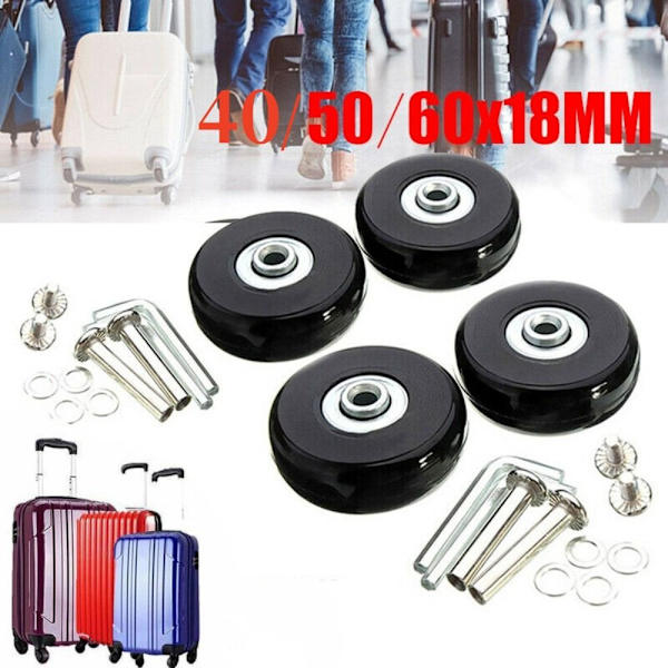 57-59MM kuffertdele aksler Rejsebagagehjul 50mm*18mm2stk 50mm*18mm 2 pcs 50mm*18mm 2pcs
