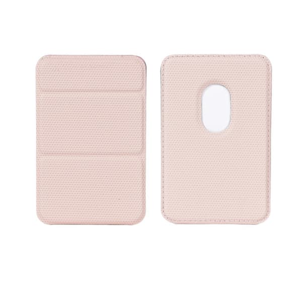 MagSafe Magnetisk Plånboksställ, Telefonkortshållare med Vikbart Ställ, Kompatibel med iPhone, ID- & Kortförvaring Pink