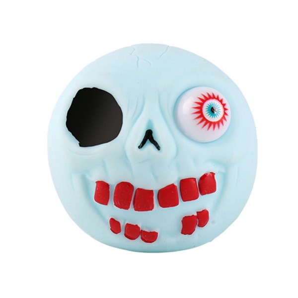 Mykt leketøy Mini Squishy Skull Head Toy Squishy FidgetToy Squishy Soft Squeeze Stress Reliever Toy for Kids and Adults Light Blue 0.06