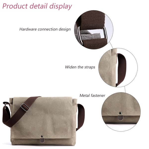 Canvas messenger taske Mode skuldertaske Fritid