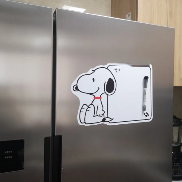 Snoopy magnetisk kylskåpsdekal anime barn schema påminnelse anslagstavla magneter tecknad memo anslagstavla Snoopy 2