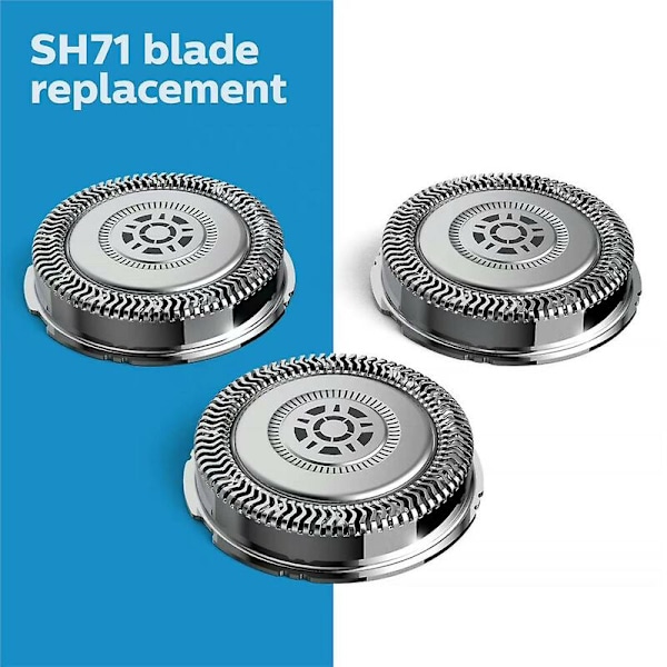 Sh71 reservebladhode for Philips Norelco barbermaskin 7000-serien og 5000-serien vinkelform 1/3 stk 3 stk