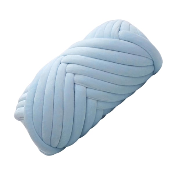Tykt garnstrikning til armstrikning Blødt garn 250 g til fremstilling af DIY-tæpper Light Blue