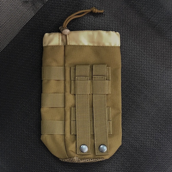 Taktisk Molle Vattenflaska Väska Militär Utomhus Camping Vandring Dragsko Vattenflaska Hållare Multifunktionell Flaska Väska Jungle with strap