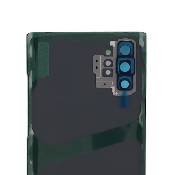 HURRISE Glass Back Case för Galaxy Note 10+ Plus Bakre Glas Skyddande Hus Dörr GPS Paket Vit