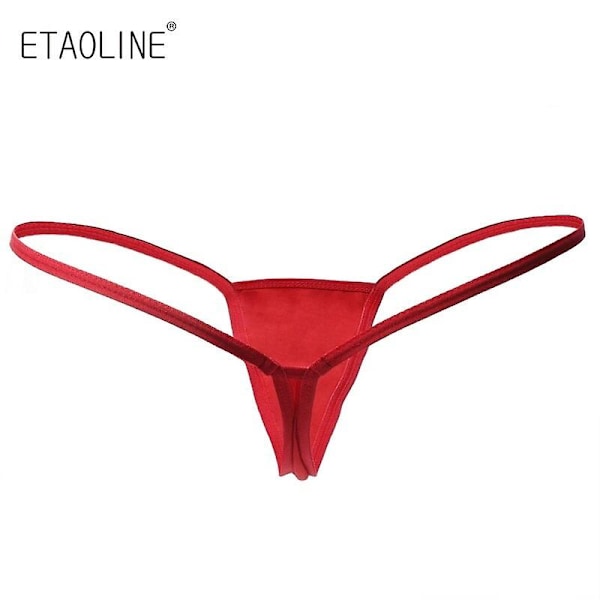 5 kpl Uusia Thong Sexy Alushousut Kiusaus Micro G-String Alusvaatteet Naiset Matala Vyötärö Alusvaatteet Panty T Alusvaatteet Naisille M 1 M 1pc 5pcs Color mixing