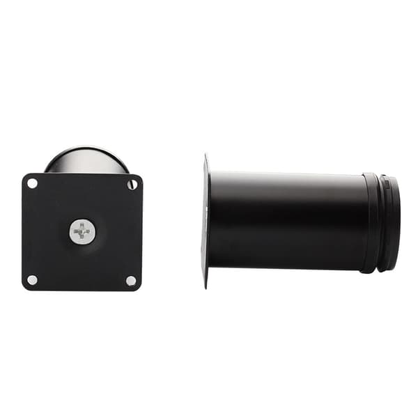 Justerbare, runde møbelben i rustfrit stål Skabsbord S Sort(bt) Black 50MM