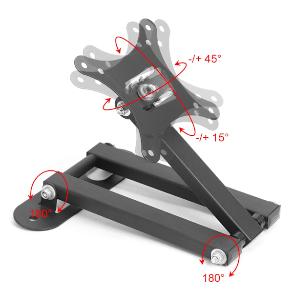 Justerbar Full Motion 30 kg TV-rammeholder 17 til 32 tommers TV-holder