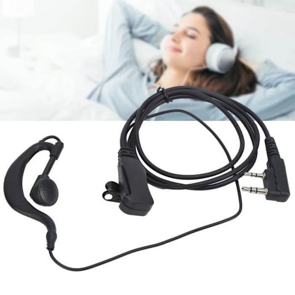 BEL-7643670035298-Walkie Talkie Hörlur Walkie Talkie Hörlur K Headset Clip Headset För Baofeng Uv3R Plus Uv5R Uv5Ra Uv5Rb