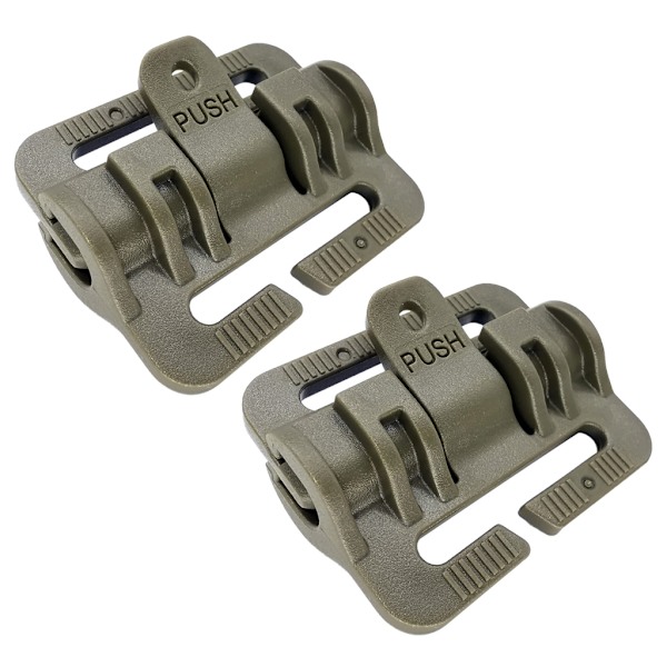 2 stk JCPC C-vest Molles system Qd adapter, hurtigudløsningsbeslag til taktisk vest 0.05 Army Green Short
