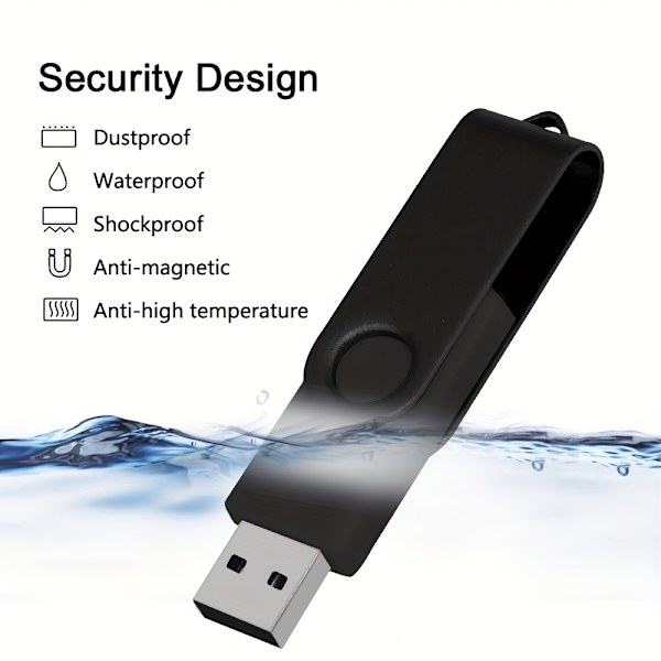 2 kappaletta USB-muistitikkua USB 3.0 2.0 Flash-muistitikkua Metalli Pendrive High Speed U Disk