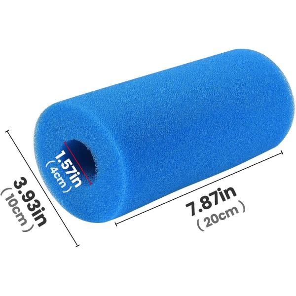 2-pack filter svamp typ A, poolfilterskum, svampfiltervagn