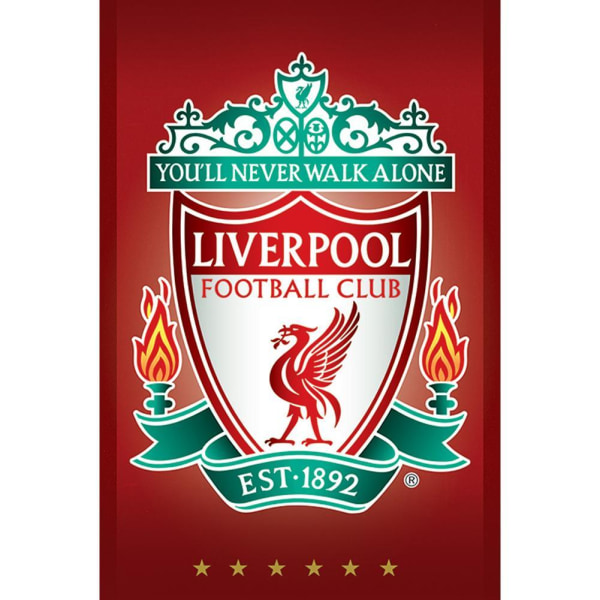 Liverpool FC Complete Crest Poster One Size Röd/Vit/Grön Röd/Vit/Gr Red/White/Green One Size