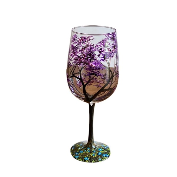 Four Seasons Tree Wine Glass Seasons Glass Cup SPRING SPRING