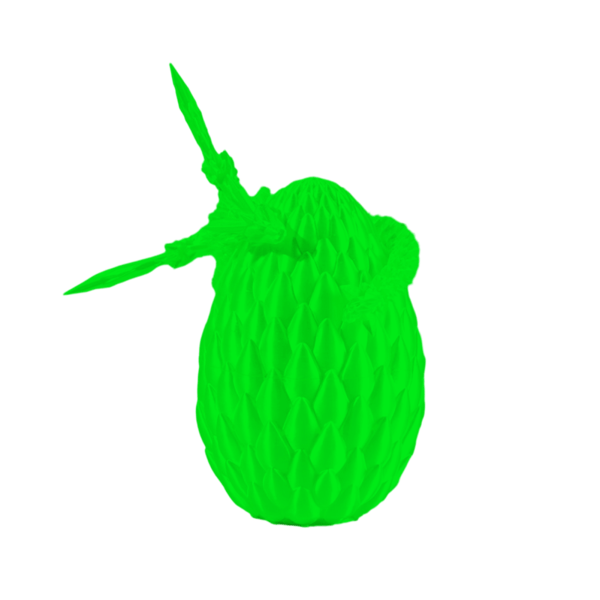 3D-tryckt flygande drakeägg set prydnad charmig mode dekorativ modell för pojke flicka kvinnor m Glow green