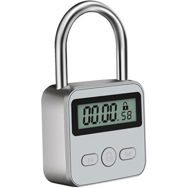 Smart Time Lock, 99 Hours Max Timing Lock with LCD Screen Multi-function Electronic Reset Timer AY -t