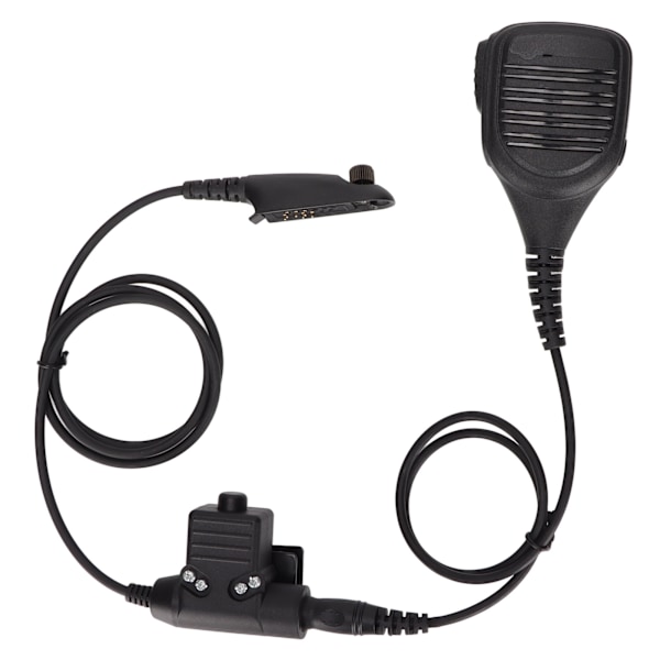 7,1 mm handhållen mikrofon Plug and Play Walkie Talkie axelmikrofon med U94 PTT för MOTOROLA GP338 GP‑328 GP‑340 GP‑380