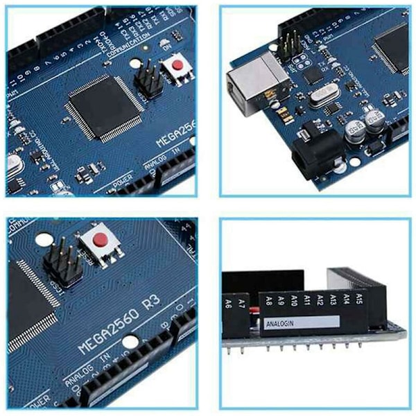 for Arduino Mega 2560 R3 Mega2560 Ch340 Kompatibelt Utviklingskort