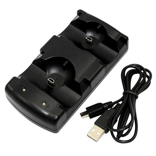 2 i 1 Dobbelt Opladningsstation Oplader til Sony PlayStation3 Trådløs Controller til PS3 Controller