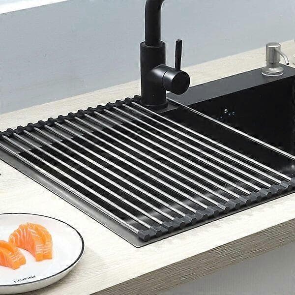 Foldbar opvaskemåtte, 43x34cm, drænende, varmeisolerende og pladsbesparende