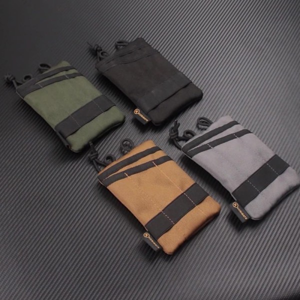 Taktisk EDC-Pouch Mini Plånbok Kort Nyckel Bälte Midjepack Bärbar Sv Light grey