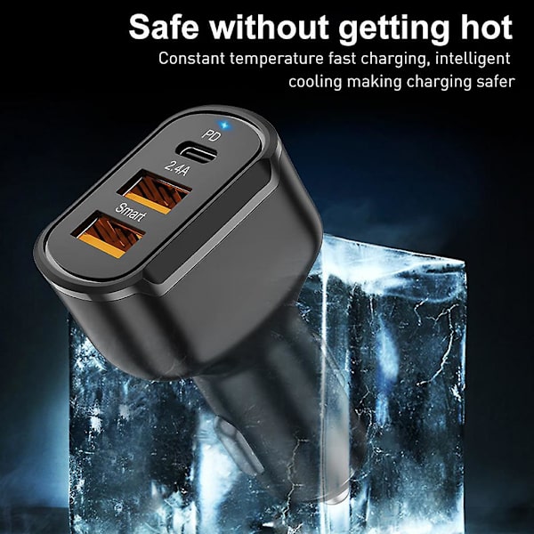 Supernopea laturi 2.4a Usb Kaksoisportti Laskun sovitin 30w Iphonelle - Tyypille C