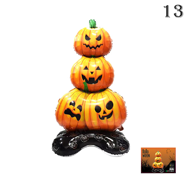 Plusstørrelser Jul Halloween Gresskar Spøkelse Ballonger Flaggermus Edderkopp 13 13 ONE SIZE