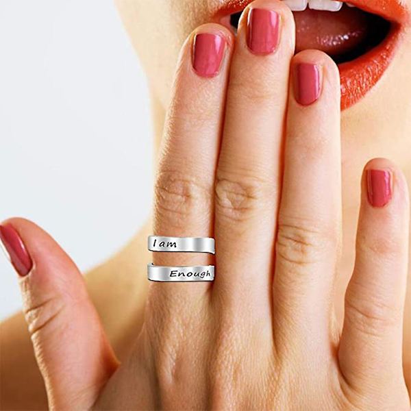 Rustfrit Stål Ring Smykker Justerbare Twist Ringe