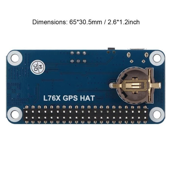 HURRISE Elektroniska komponenter Multi-GNSS HAT L76X för Raspberry Pi stöder GPS BDS QZSS