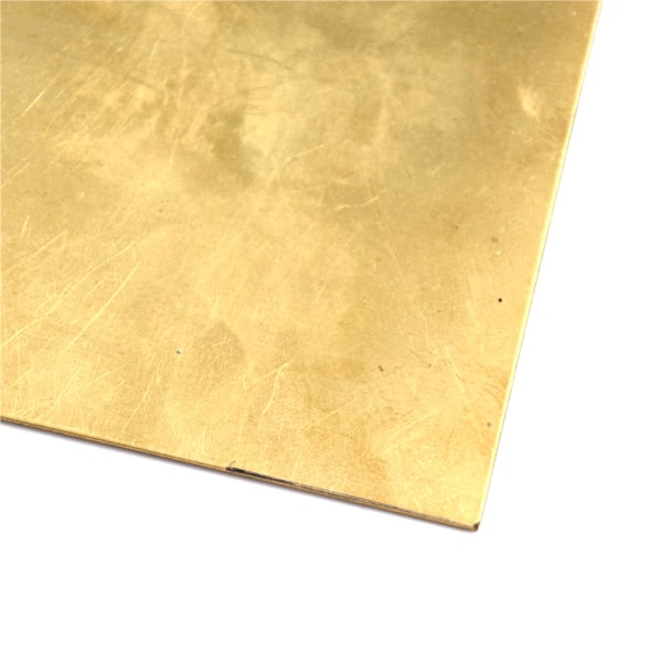 Mässing Metall Tunn Plåt Folie Plåt Shim Tjock 0,5mm / 0,8mm / 1mm / 2mm 100X100mm DIY-delar 0.8*100*100mm