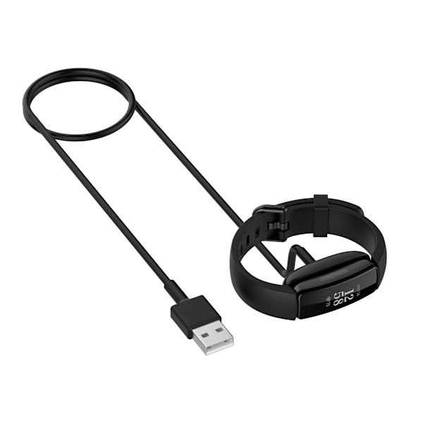 Fitbit Luxe & Charge 5 Lader - Svart 100 cm