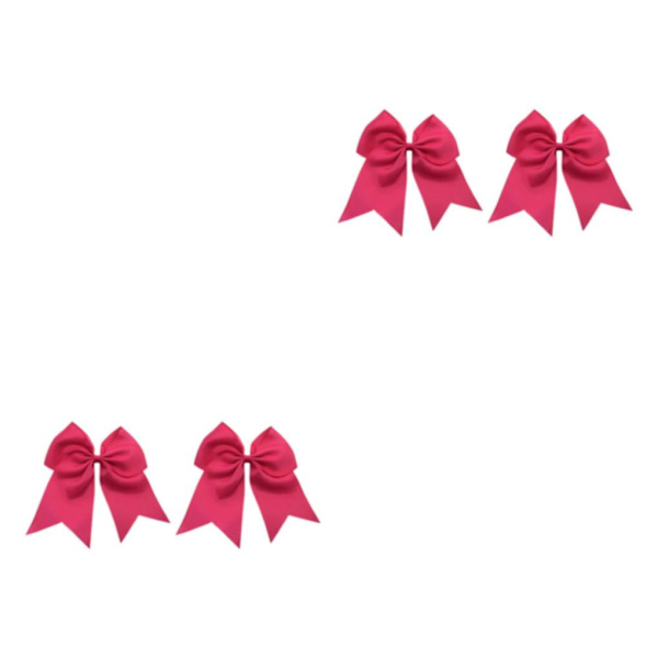 1/2/3/5 2-delad hårsnodd för elegans och trendig look Rosröd Rose Red 2 Set