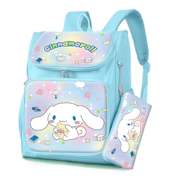Ny Sanrio-serie tecknad student ryggsäck Kitty Kuromi anime student Stationery stor skolväska med väska 30*1*38cm - Perfet 4 4 30*14*38cm