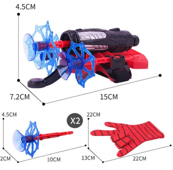 Barn Spiderman Web Shooter Launcher Leksakshandske Dart Cosplay