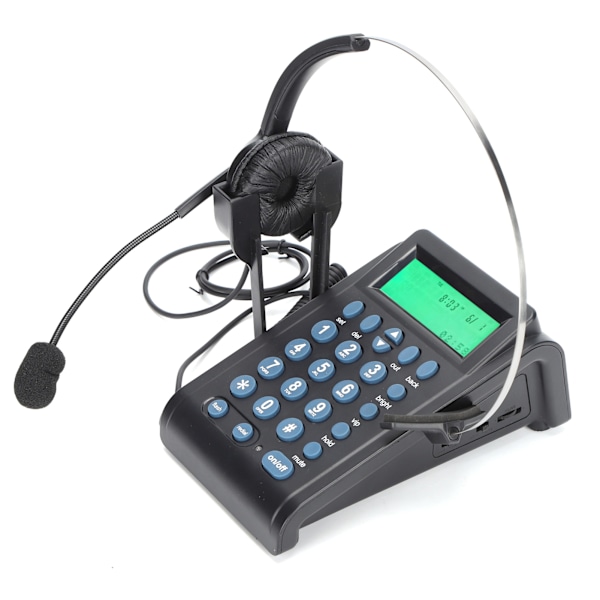 HT910 Call center corded phone with headset phone with omnidirectional headset set for office home