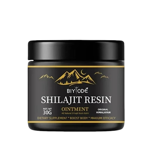 600MG Ren Shilajit från Himalaya med sked och över 85 spårämnen