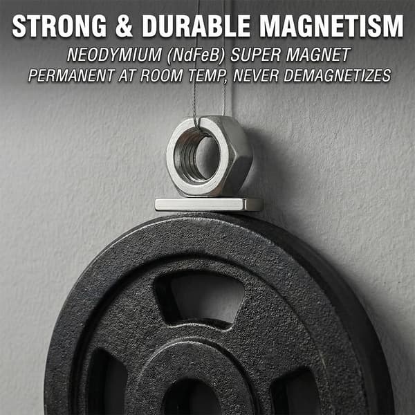 6 st starka rektangulära neodymmagneter, 60×10×3 mm självhäftande magnetremsor, kraftiga monteringsmagneter Silver