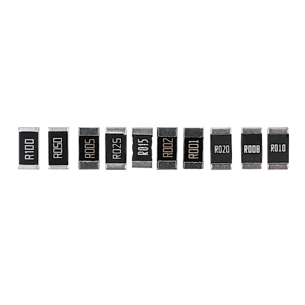 50 stk. Legering Modstand 2512 Smd Modstand Test Kit, 10 stk. x 5 stk. 50 stk. R001 R002 R005 R008 R010 R