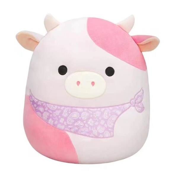 20 cm Squishmallows gosedjur för barn blå grön rosa ko mjuk plyschleksaker DB 20 cm