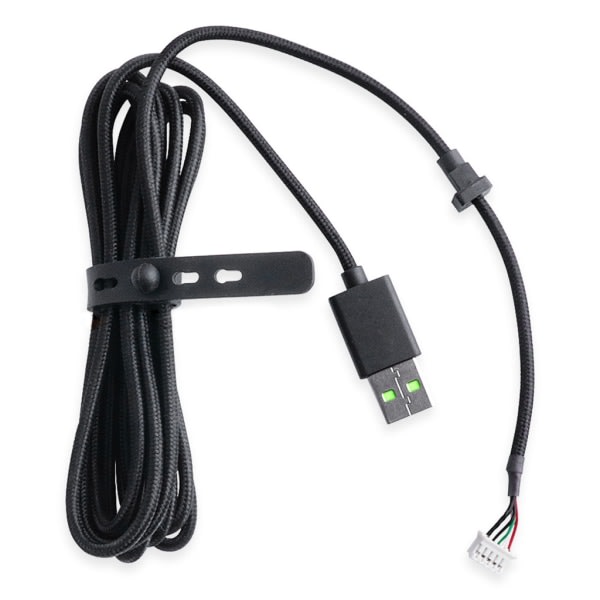 USB Charging Cable PVC Line Wire for Razer Kraken Ultimate / 7.1 V2 RGB / V3 Wired / Kitty Edition Headphone Part Repair Black